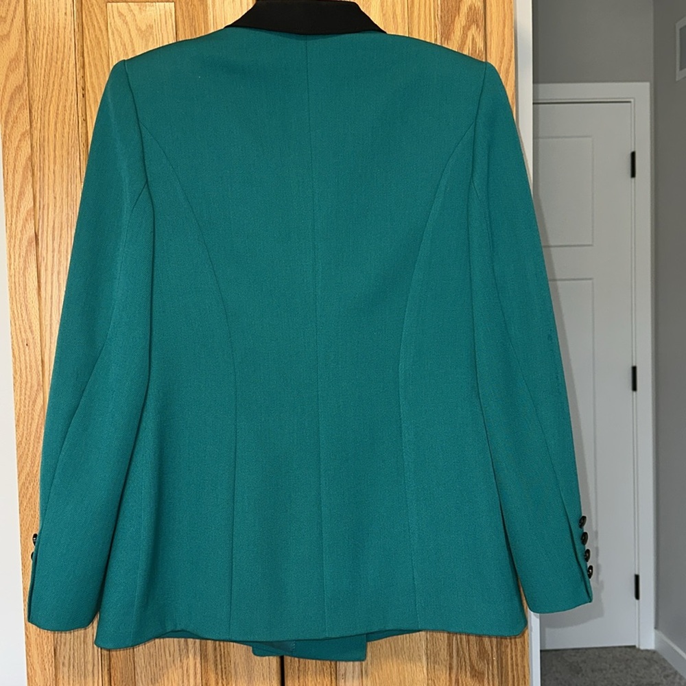 Blazer Jacket wool blend lined with atlas Custom Made in Ukraine Size S - Picture 3 of 8